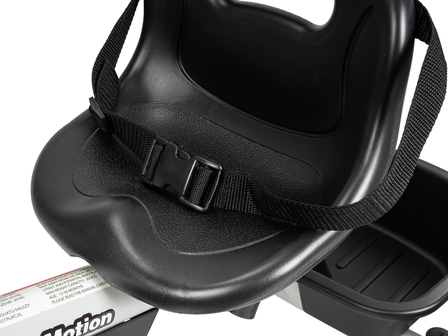 HyperMotion TOBI VECTOR tricycle - roues éternellement gonflables + barre de poussée. Couleur : gris clair.