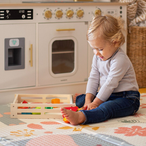 Fruits et légumes en bois à couper