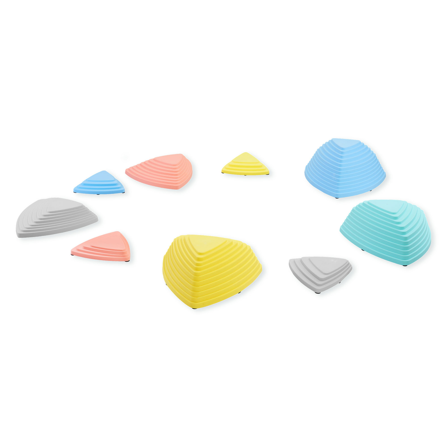 Pierres d'équilibre colorées - 9 pièces