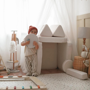 Piste d'équilibre en bois - parcours sensoriel - 14 éléments