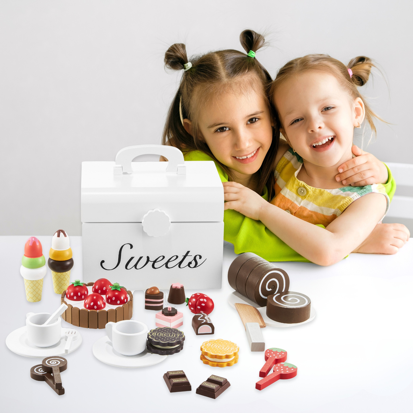 Bonbonnière à découper en bois, magasin de bonbons