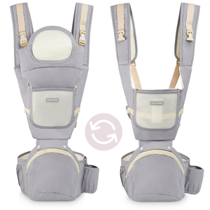 Porte-bébé ergonomique - AMY 10in1 - 0-36 mois, gris