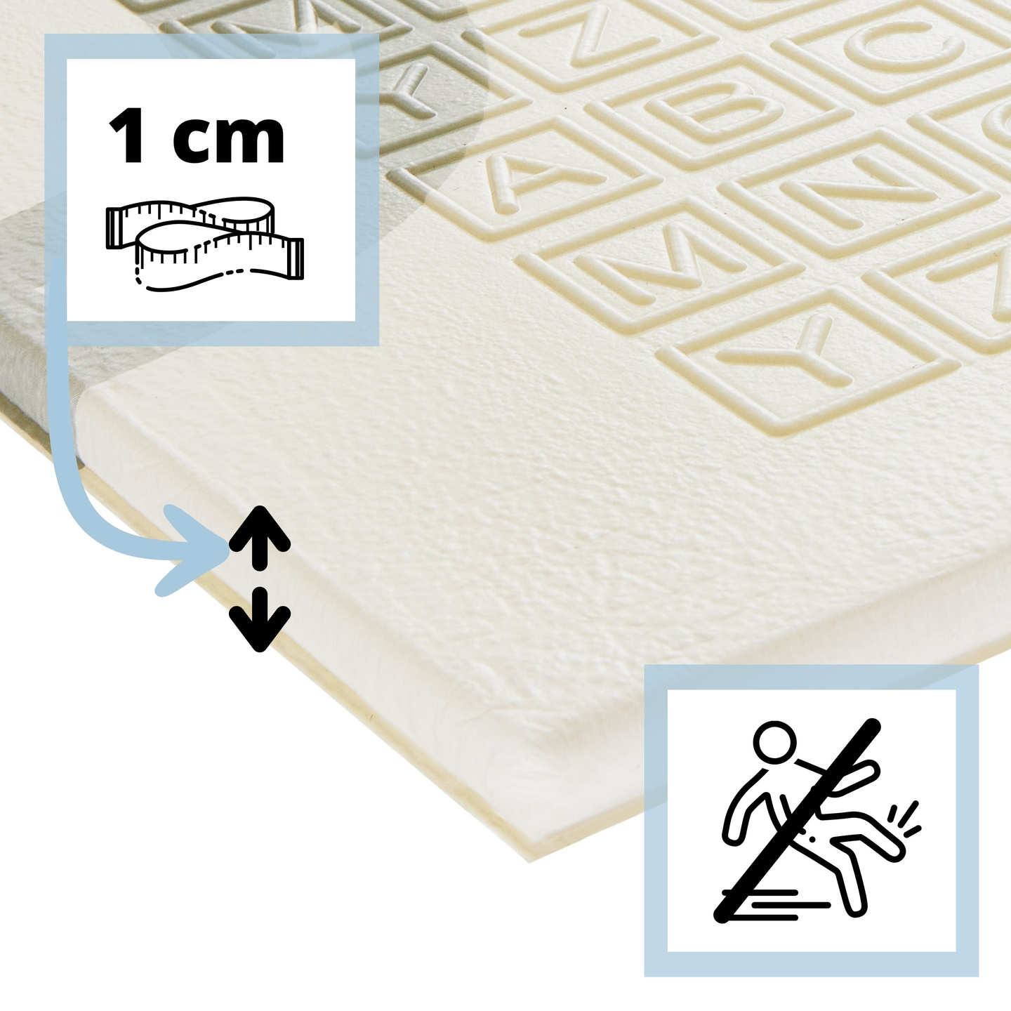 Tapis mousse double face XXL - pliable 1 CM (montagne et route)