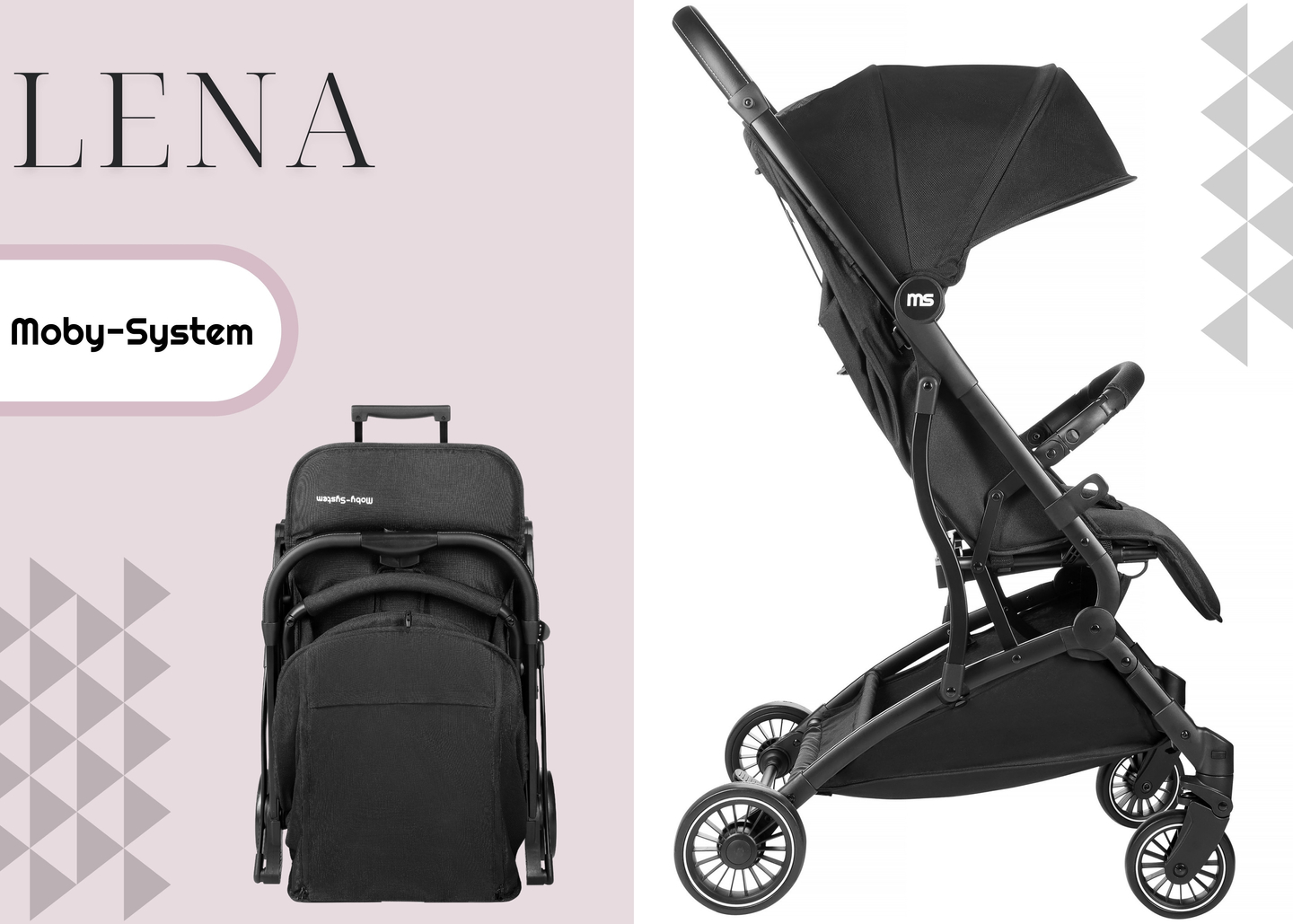 Chariot pour enfants spacerowy Moby-System LENA