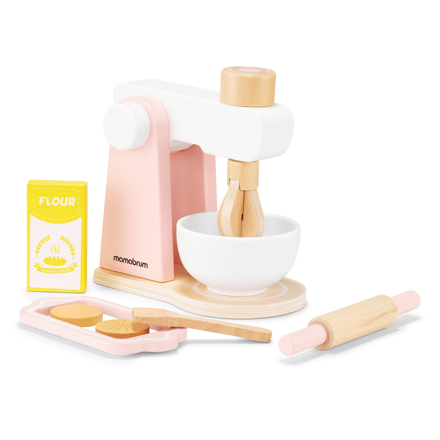 Pétrin en bois avec accessoires, pour enfants