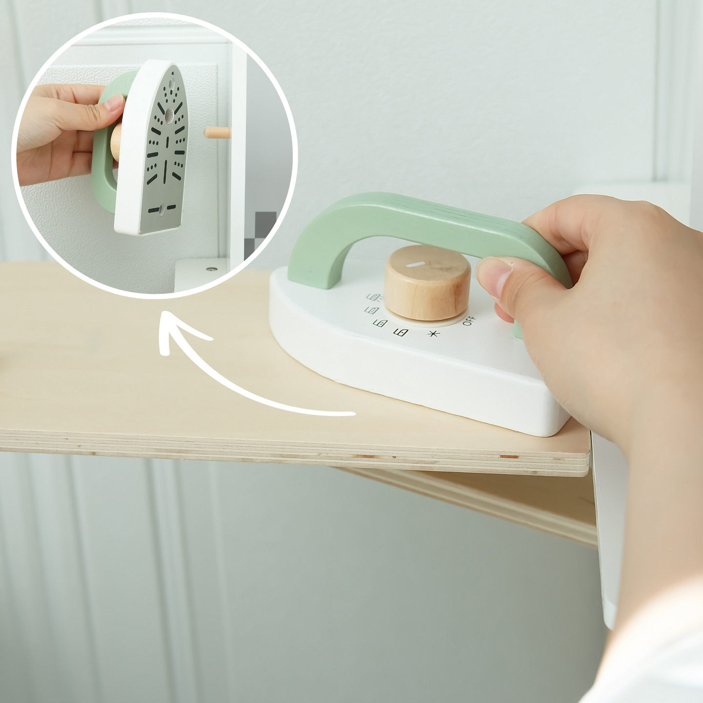 Cuisine interactive avec lave-linge, lave-vaisselle et tableau noir