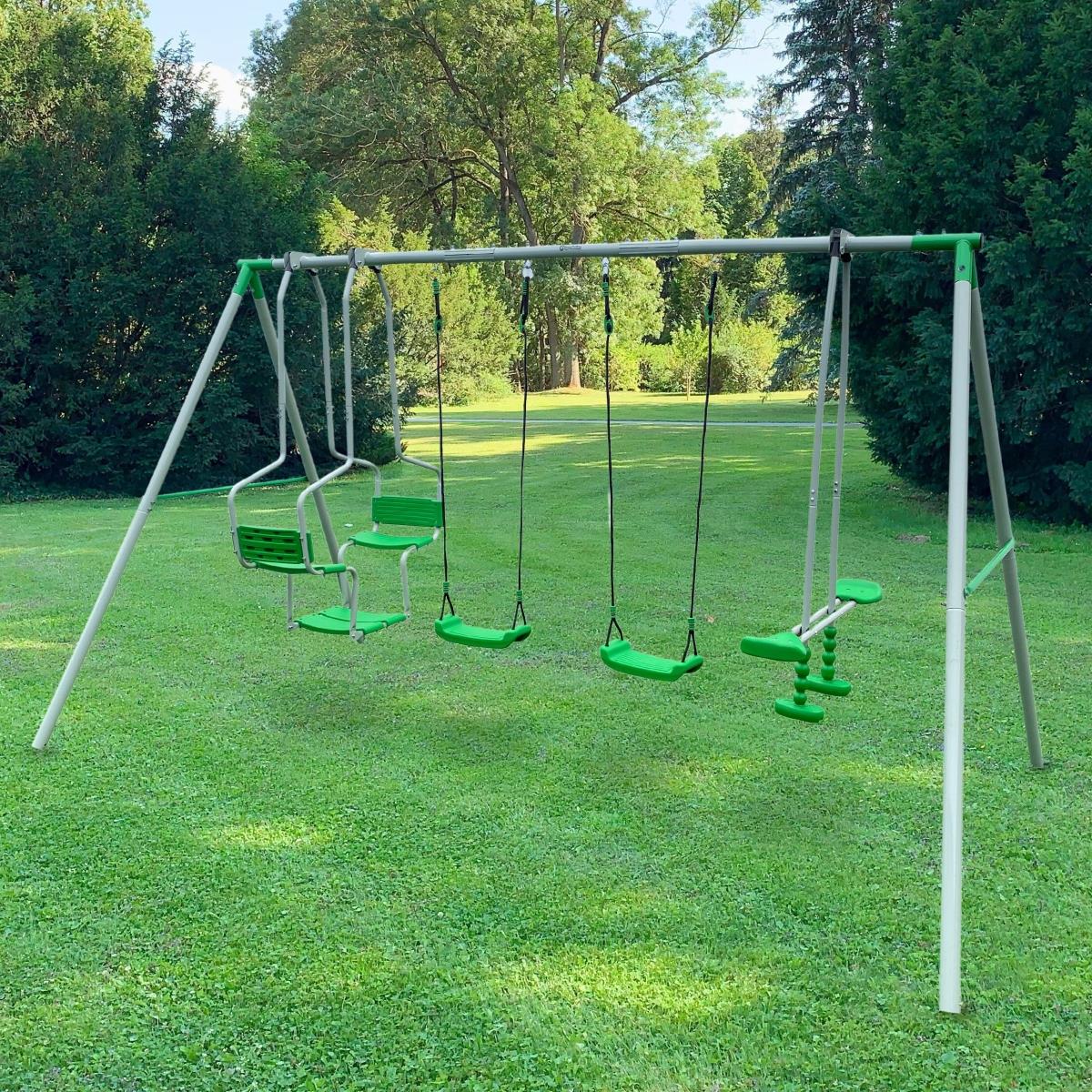 Balançoire pour enfants 6 personnes - aire de jeux de jardin