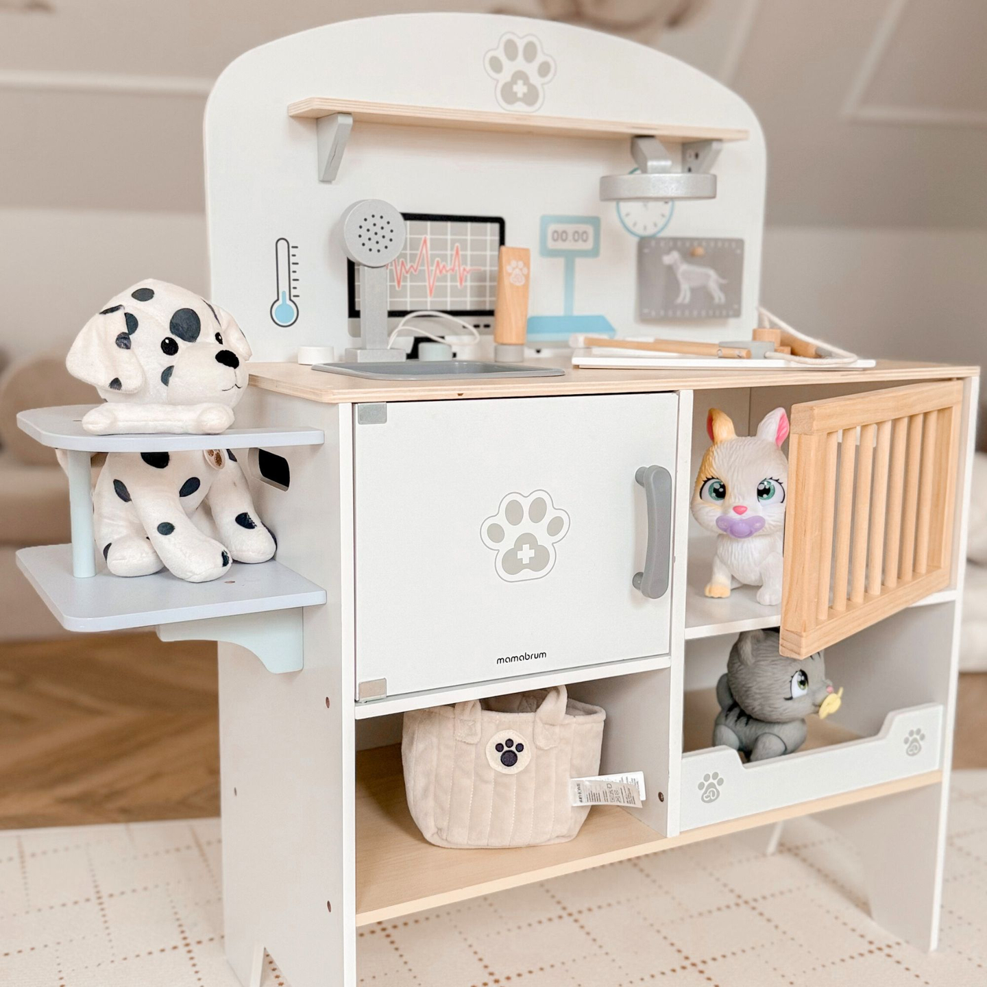 Hôpital pour animaux - set en bois