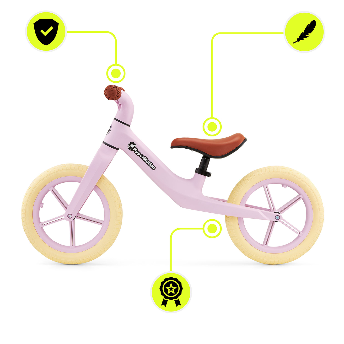 Vélo de cross pour enfants HyperMotion Marcelo - rose