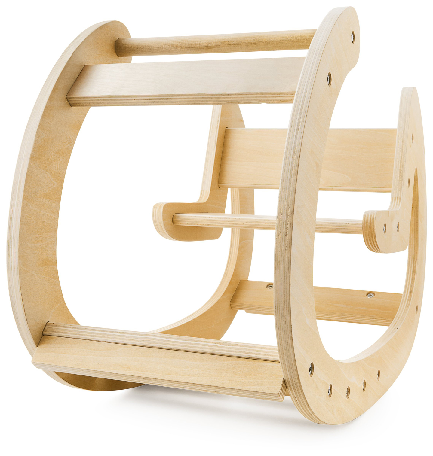 Rocker Montessori pour aire de jeux en bois - bois naturel - à partir de 12 mois.