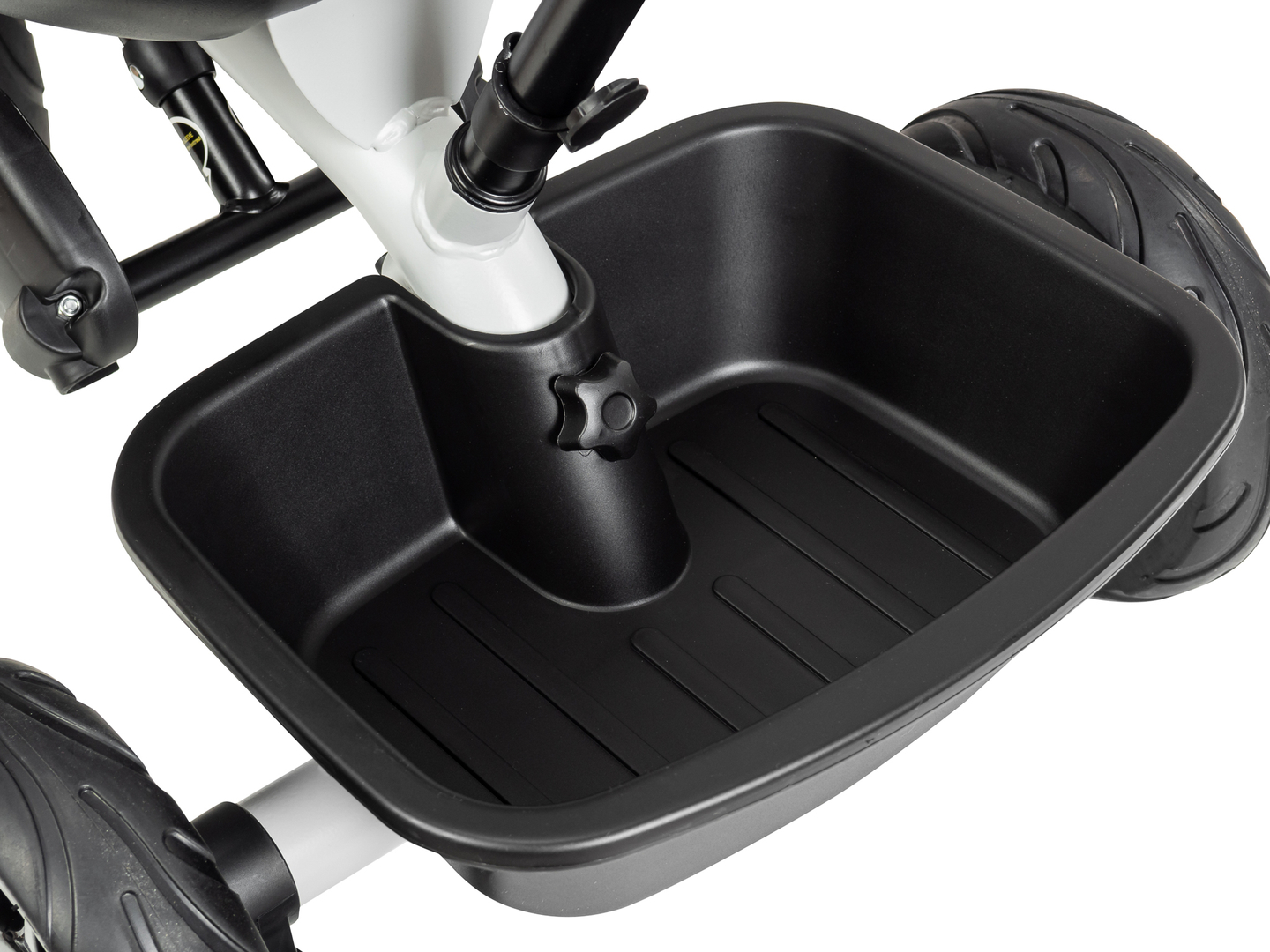 HyperMotion TOBI VECTOR tricycle - roues éternellement gonflables + barre de poussée. Couleur : gris clair.