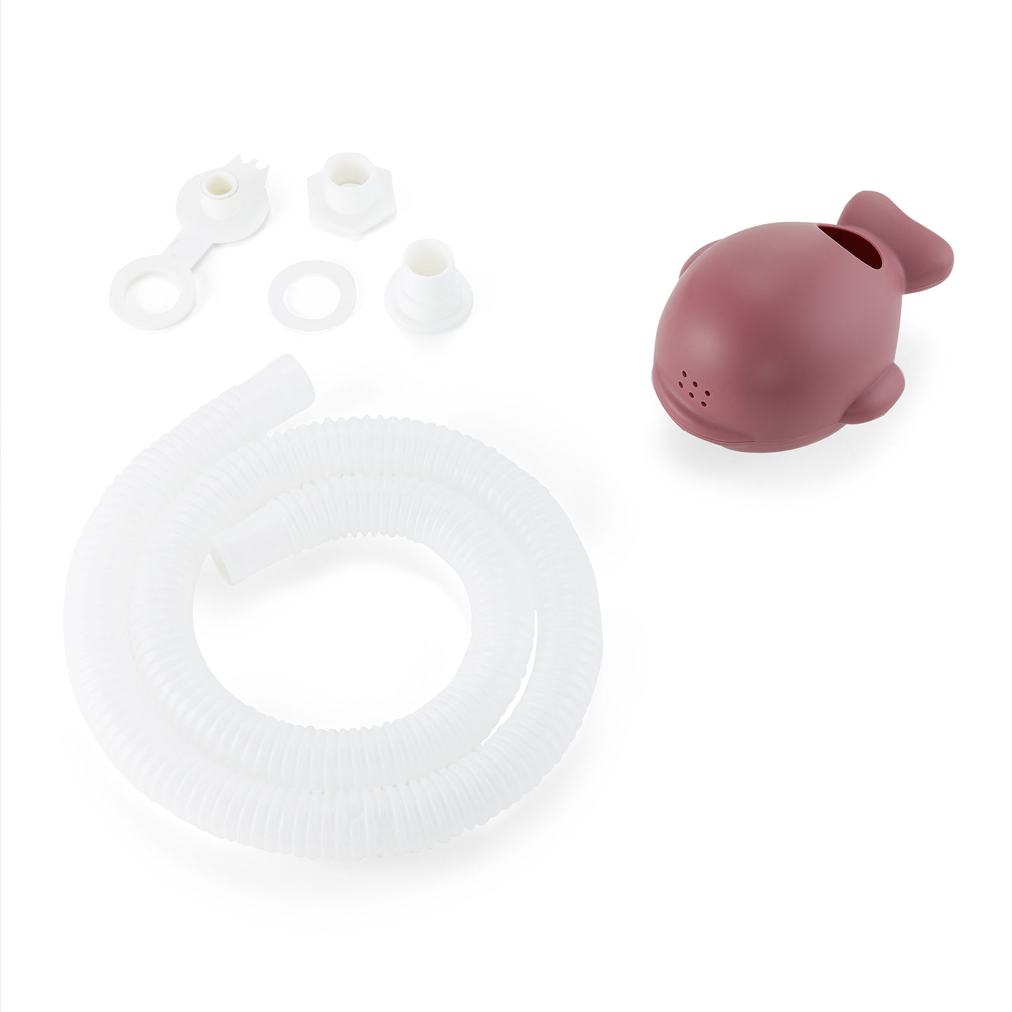 Baignoire pliante pour bébé avec thermomètre, insert et support - couleur rose sale