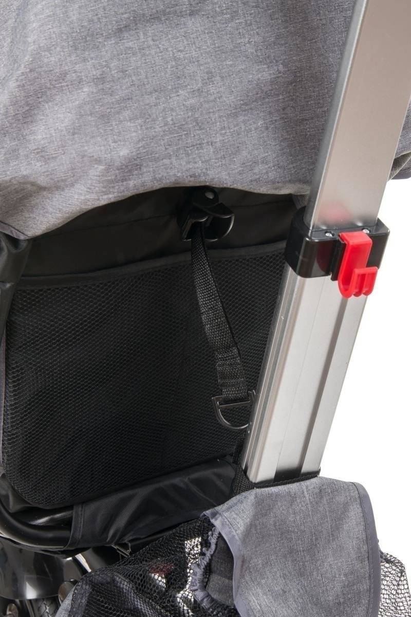 Tricycle Tobi Velar + film de pluie - gris