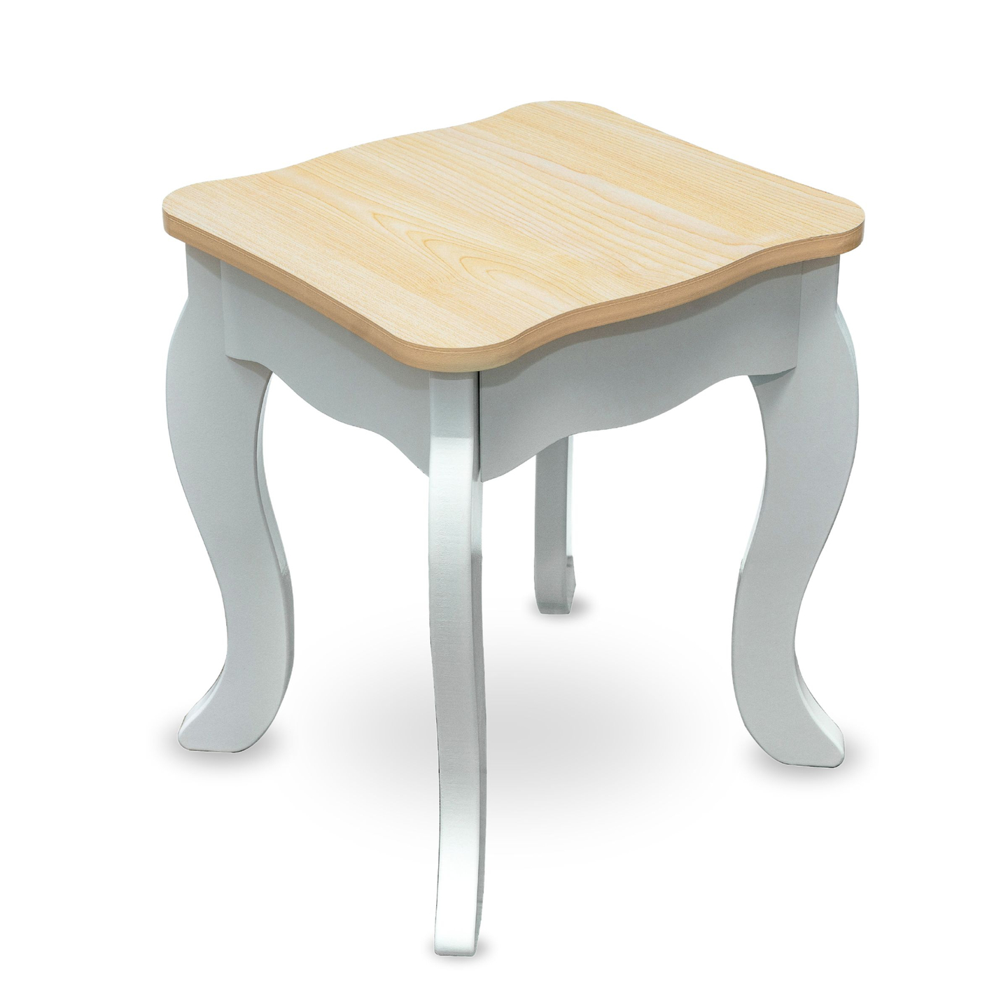 Coiffeuse XXL en bois avec tabouret et éclairage LED pour enfants + accessoires