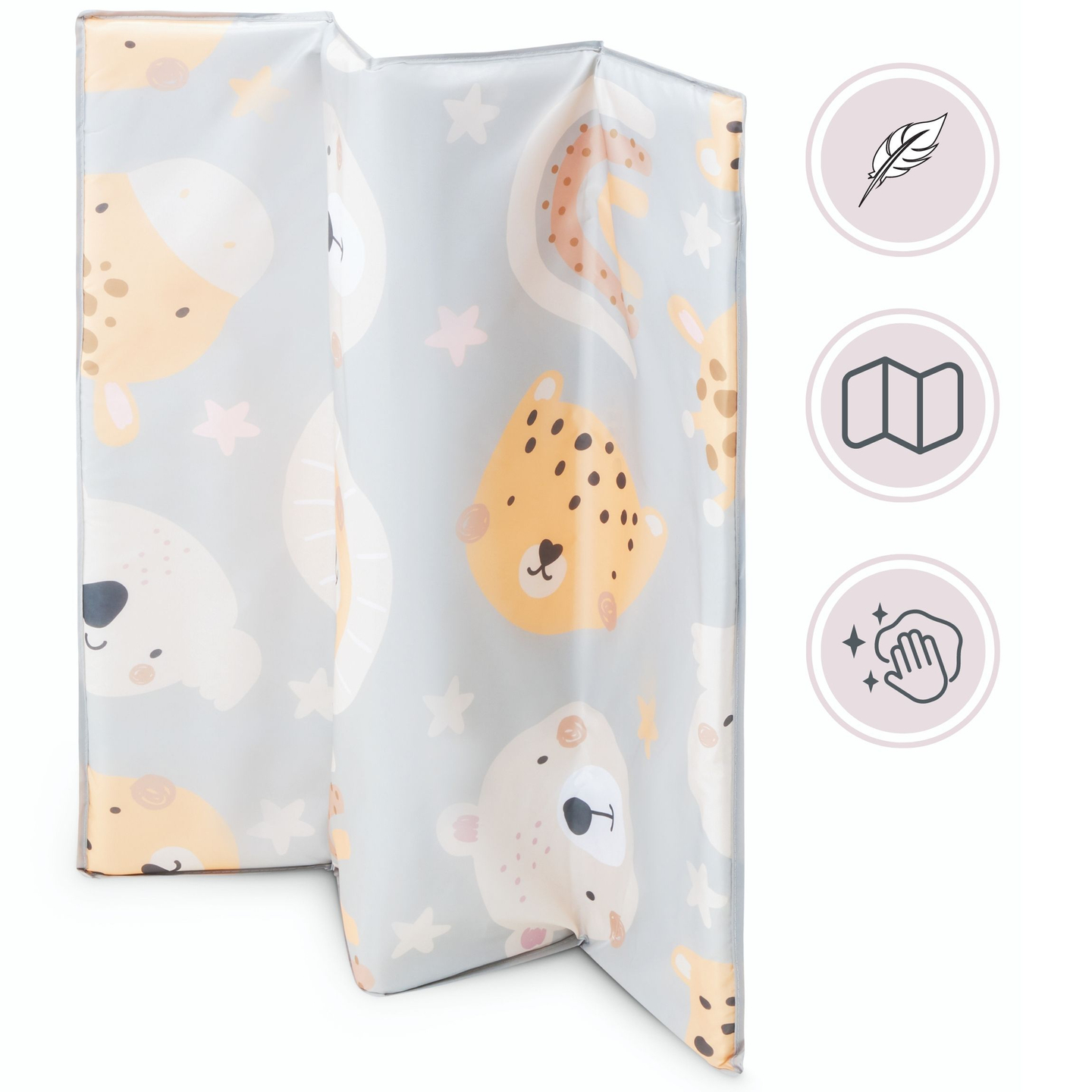 Parc pliant, lit de voyage pour bébé avec matelas et sac de transport - Teddy Bear