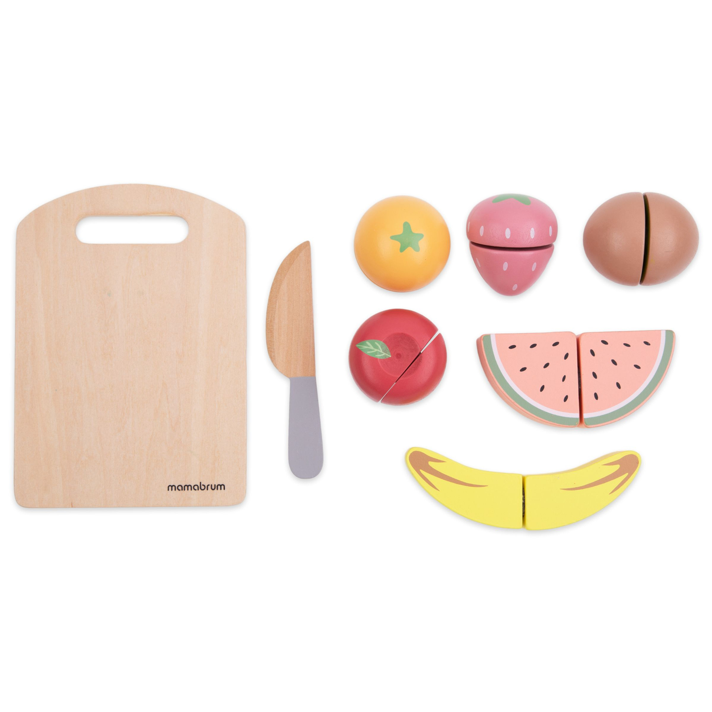 Set de fruits à couper en bois