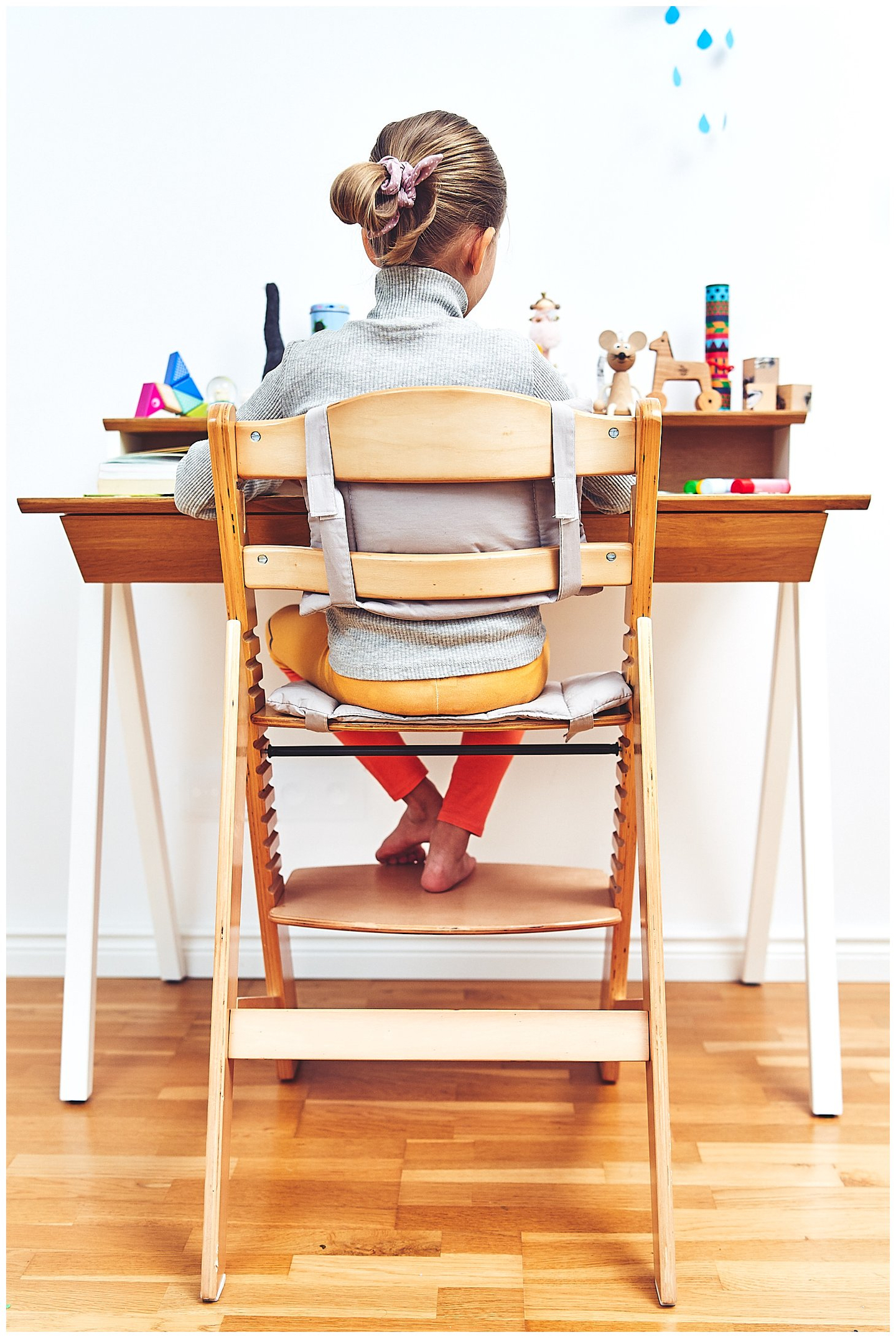 Chaise d'allaitement en bois Moby-System WOODY - couleur bois naturel