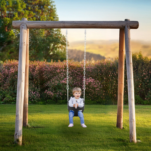 Balançoire à chaîne HyperMotion pour jeunes enfants avec dossier haut