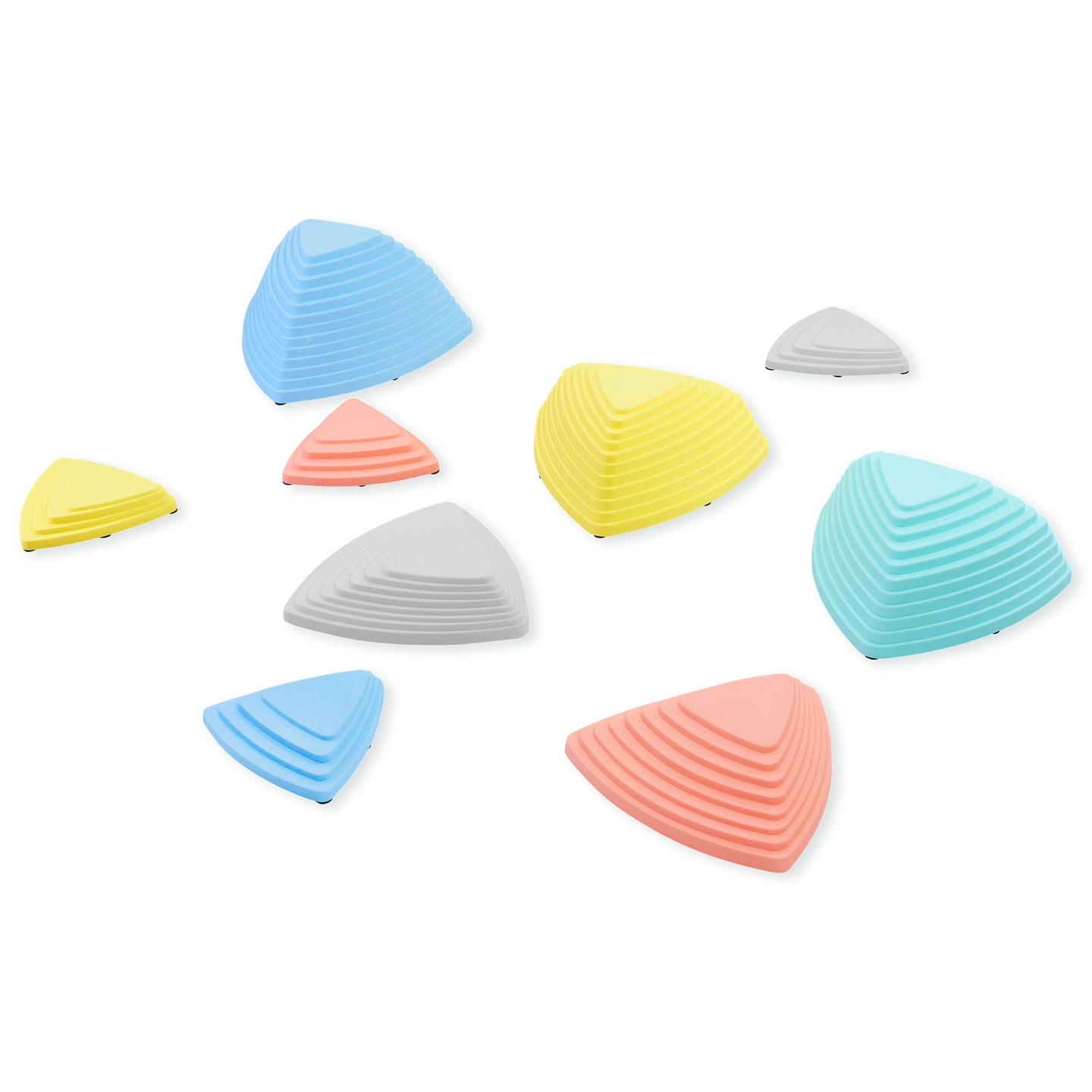 Pierres d'équilibre colorées - 9 pièces