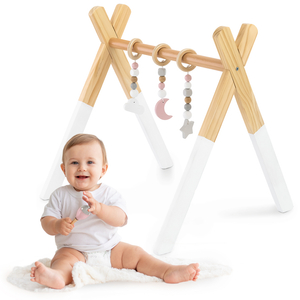 Support éducatif en bois Baby Gym - couleur blanche