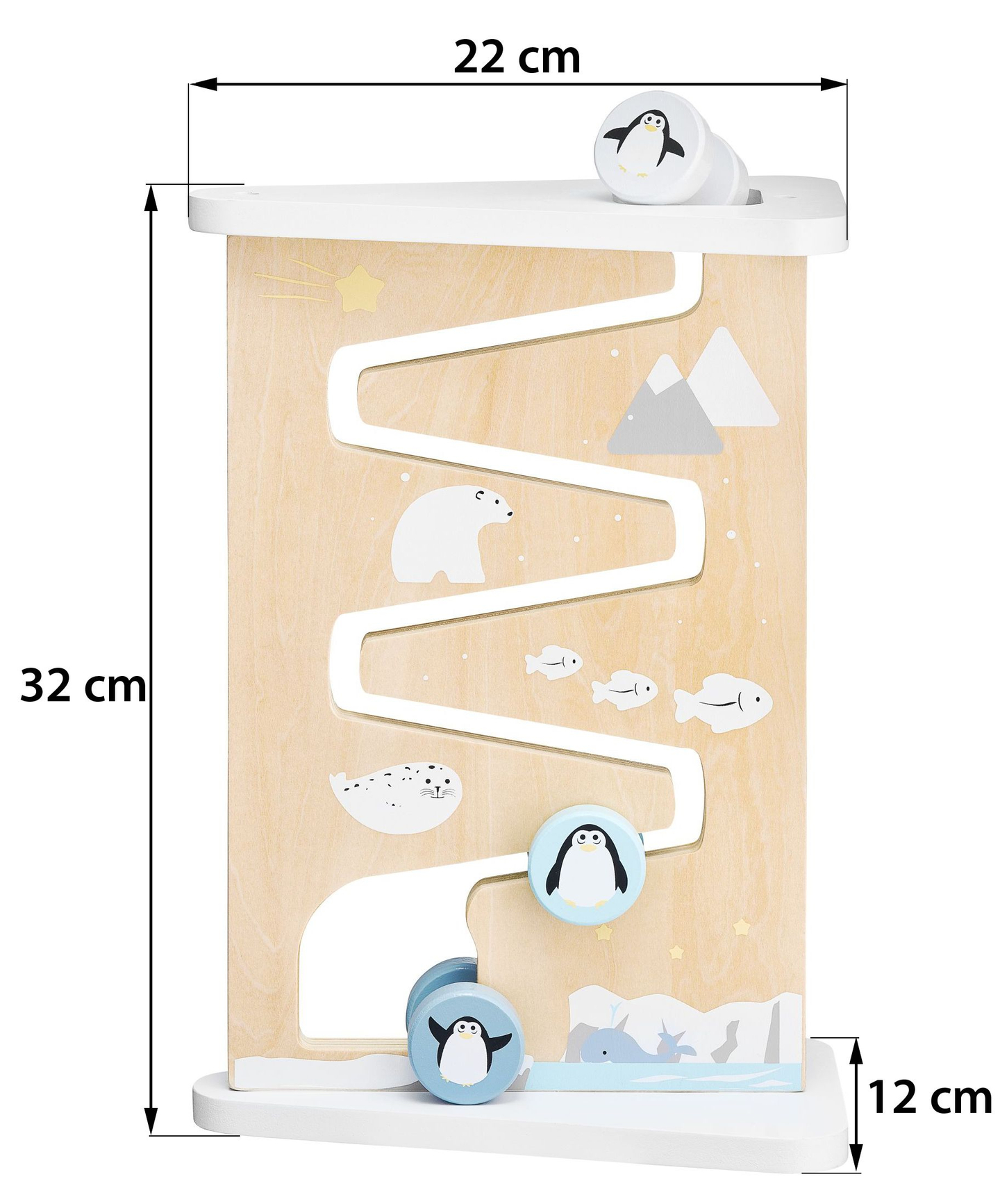 Planche de manipulation sensorielle en bois à deux faces
