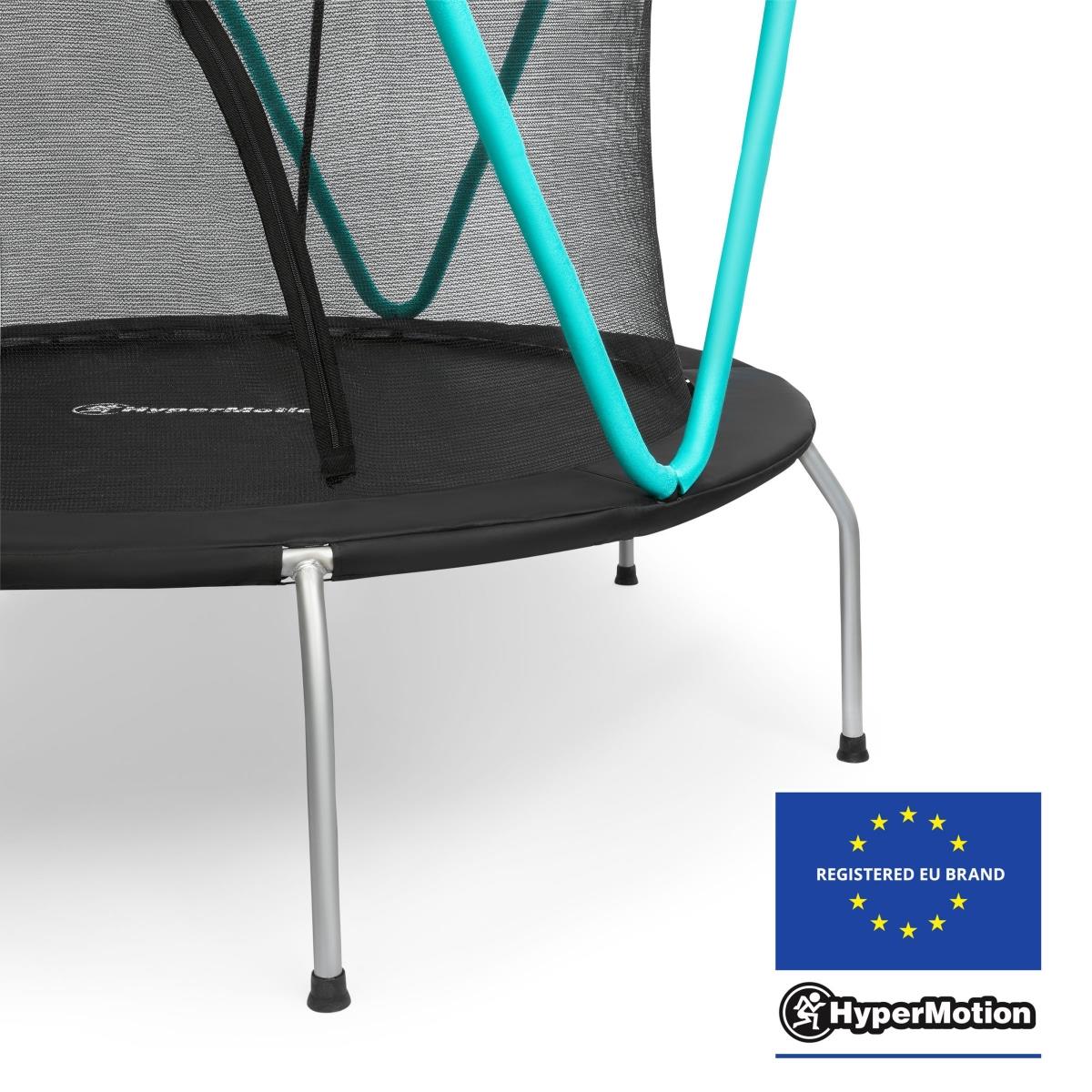 Trampoline menthe 167cm avec filet de protection - pour enfants de 3 à 8 ans - pour la maison et le jardin
