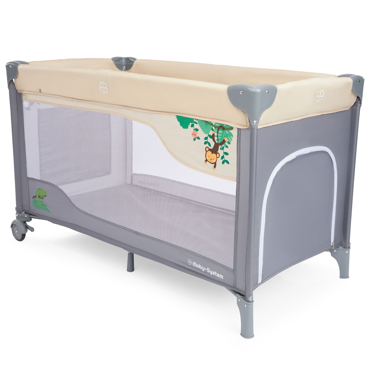 Lit parapluie 0 - 36 m avec table à langer + parc Moby-System HUXLEY