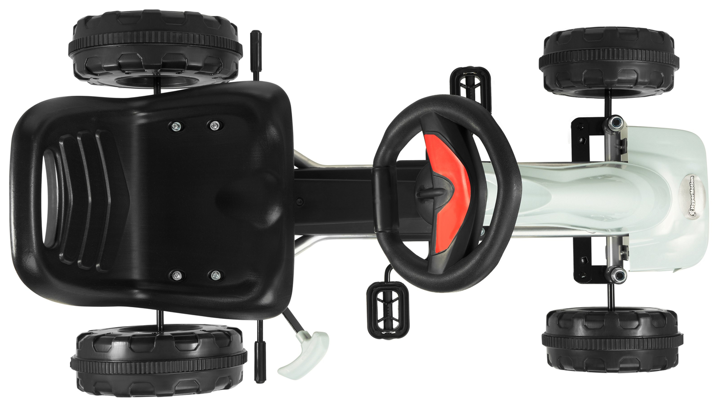 CHESTER kart à pédales - manège pour enfants 3-6 ans - gris