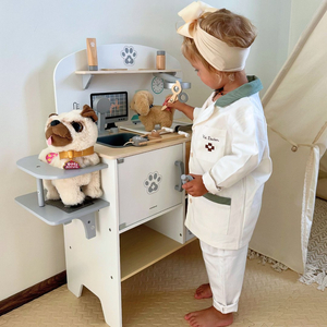 Hôpital pour animaux - set en bois