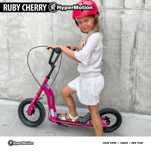 Scooter HyperMotion RUBY 12 (roues gonflables de 30 cm) - fuchsia/magenta