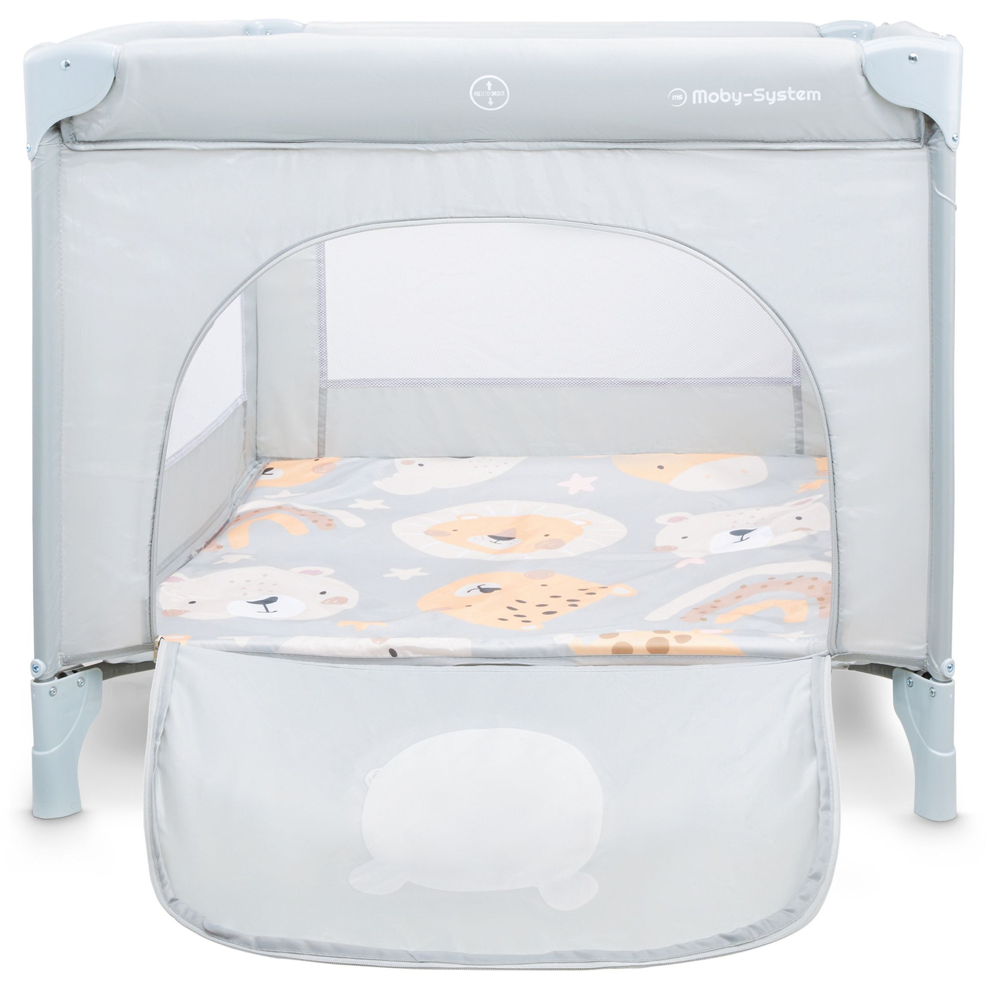 Parc pliant, lit de voyage pour bébé avec matelas et sac de transport - Teddy Bear