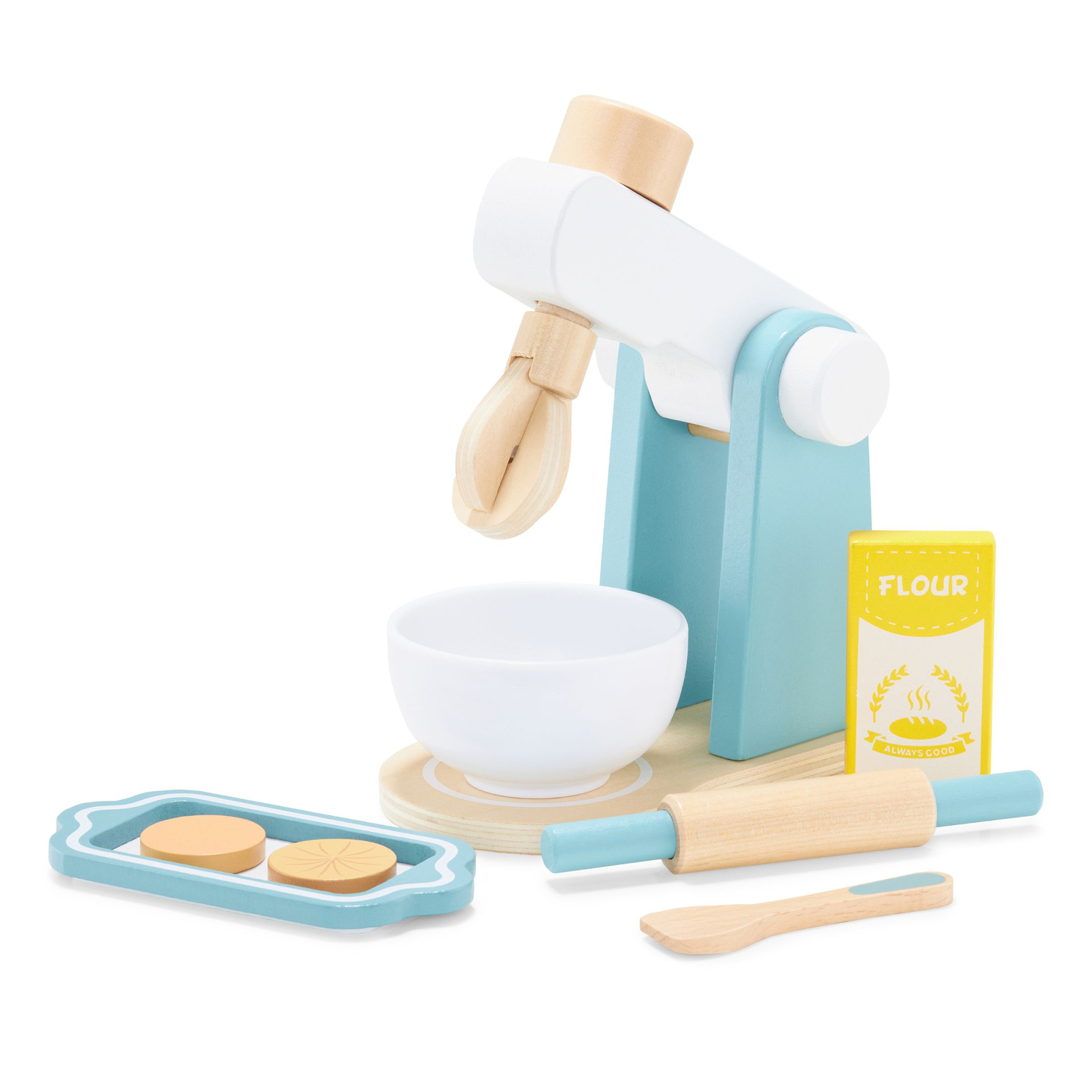 Mélangeur en bois avec accessoires