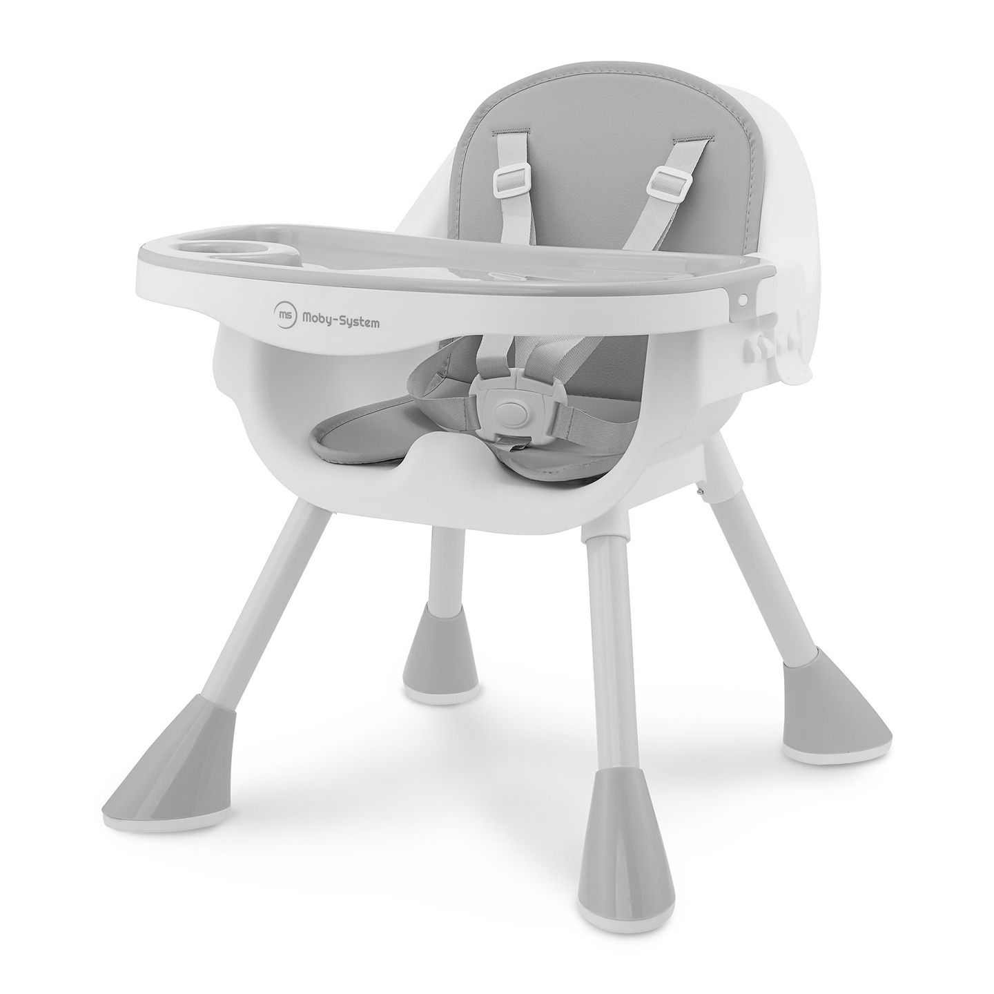 Moby-System Magnolia 2-en-1 chaise haute réglable - gris