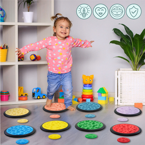 Disques sensoriels colorés pour enfants - 24 pièces