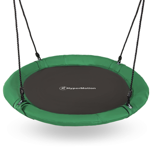 Balançoire de jardin de type nid de cigogne avec cadre et cordes