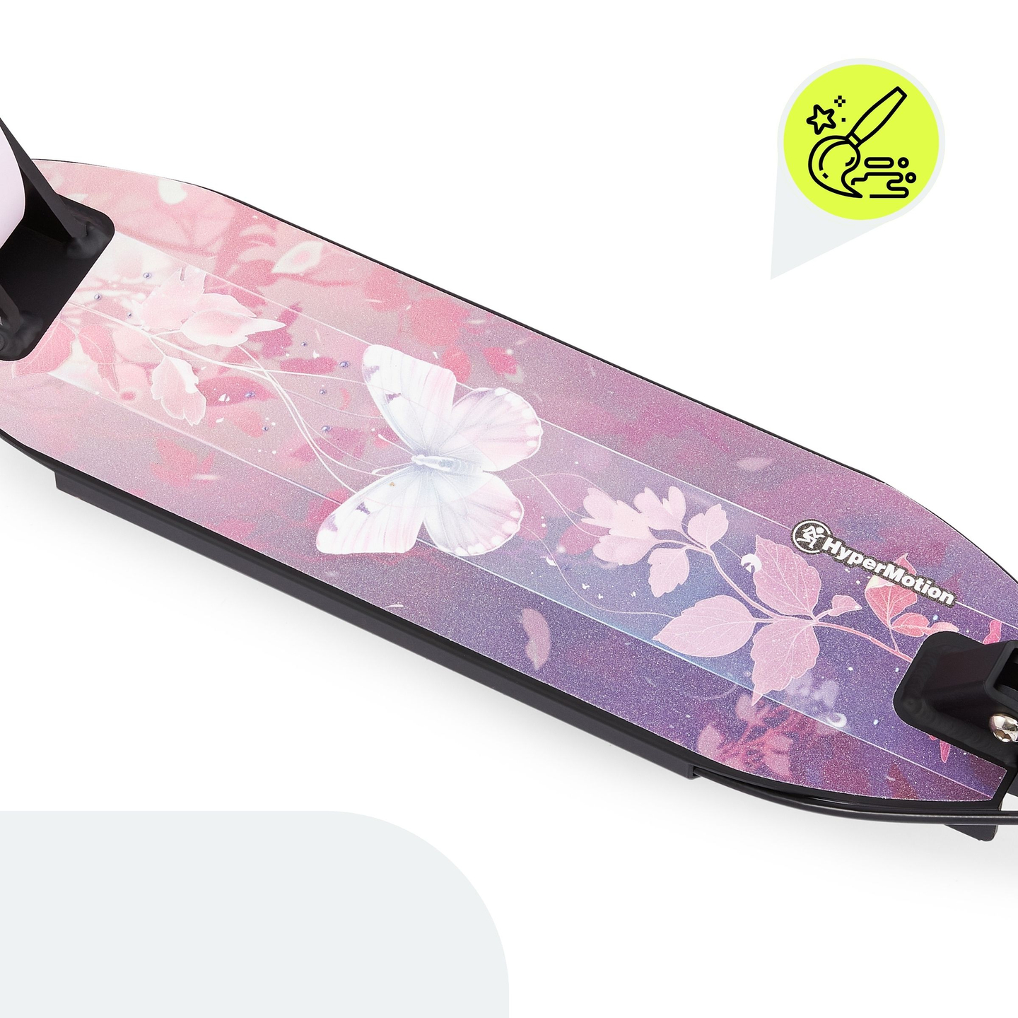 Scooter à deux roues pour jeunes adultes - avec amortisseur - HyperMotion Skyline - rose, aluminium - 100kg