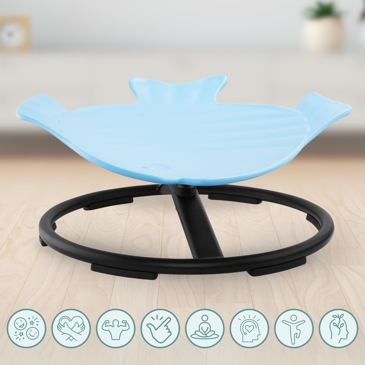 Mini carrousel pour enfants Poisson - bleu