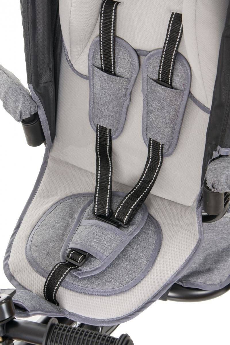 Tricycle Tobi Velar + film de pluie - gris