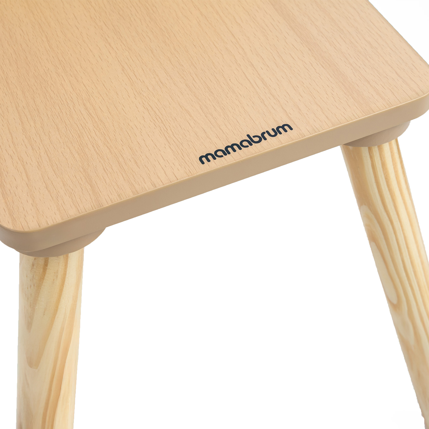 Table en bois avec rangement et 2 chaises Ensemble enfant - Ours en peluche mignon