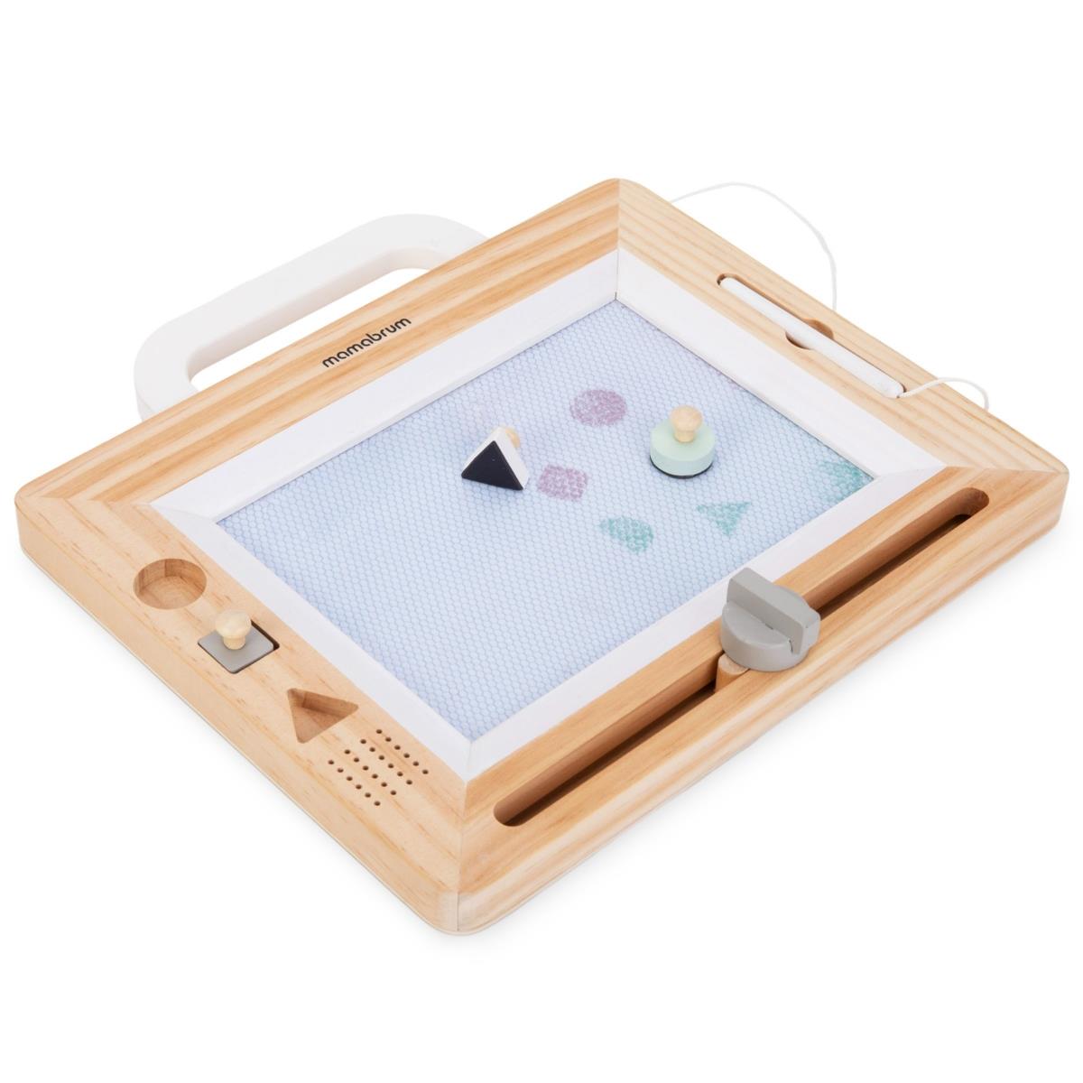 Album en bois avec tampons - planche à dessin