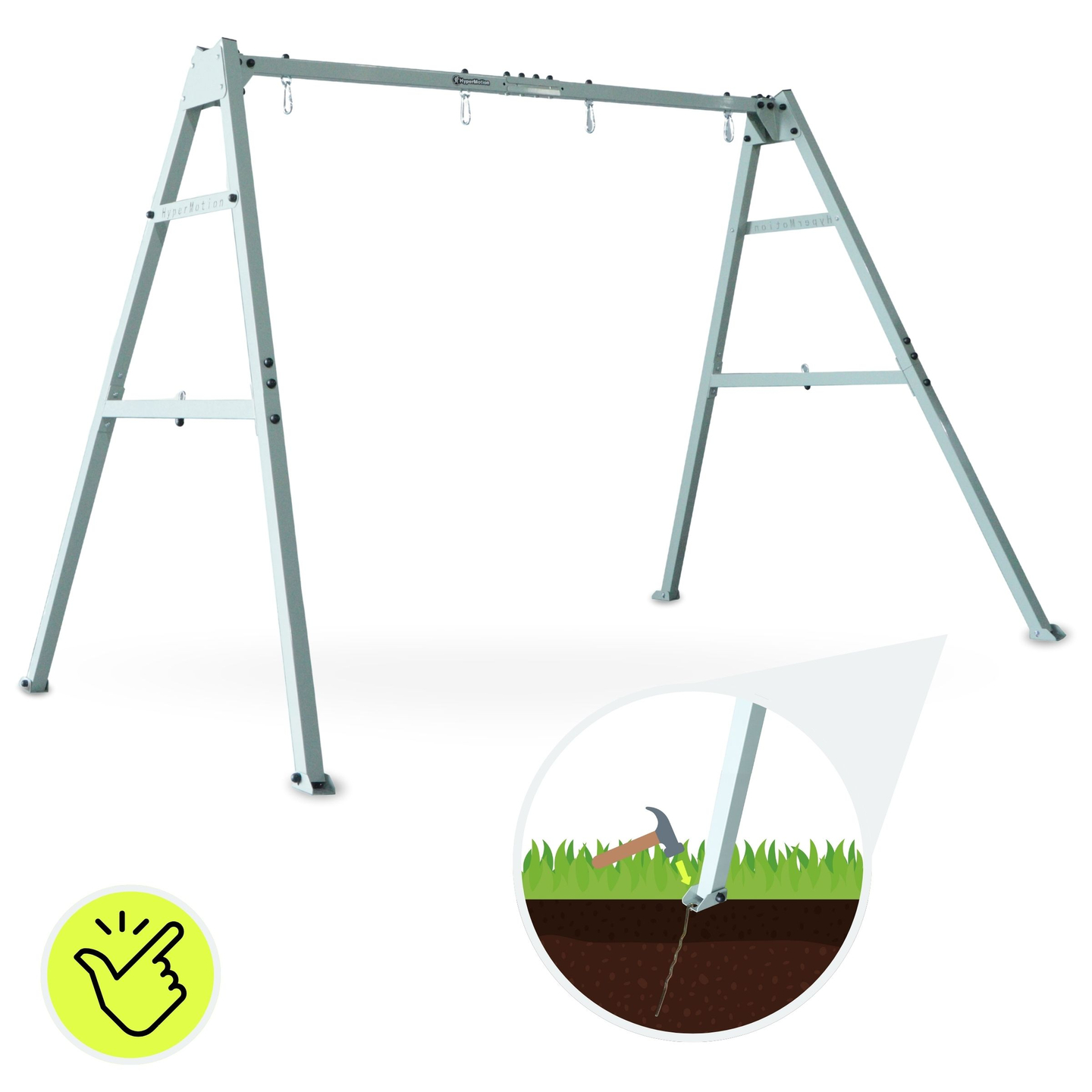 Cadre en acier pour balançoire de jardin ou hamac