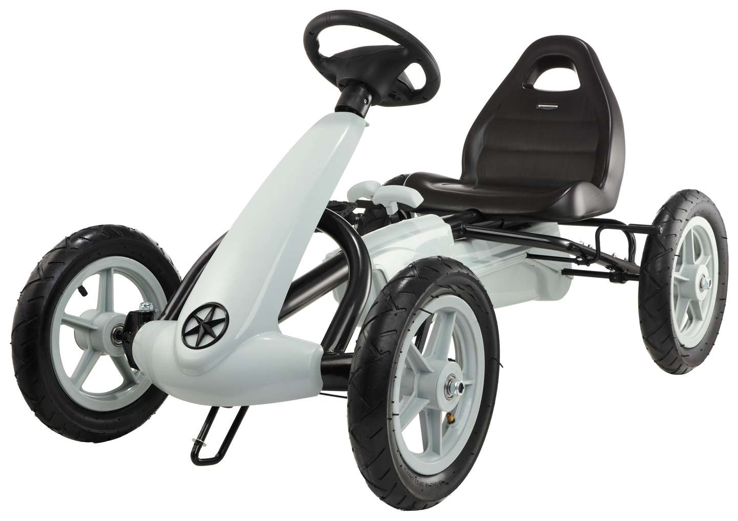 Kart à pédales EVOQUE pour enfants de 5 à 8 ans - gris