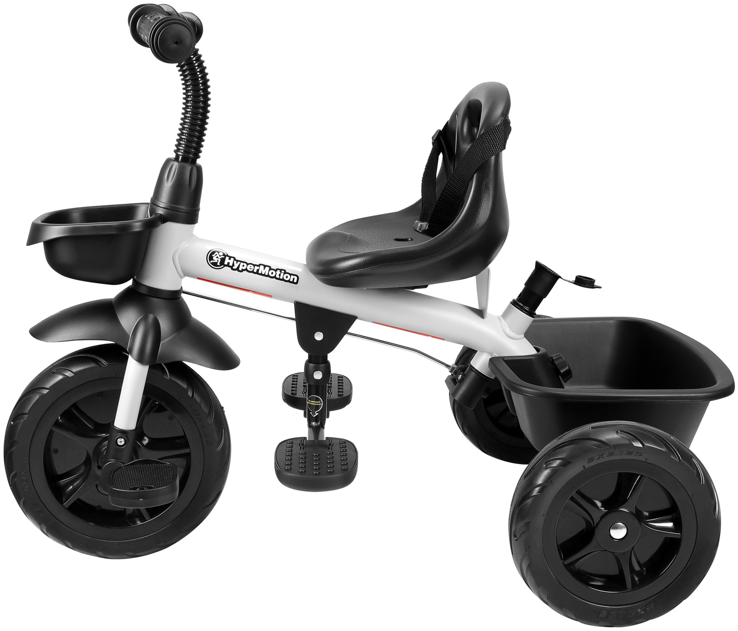 HyperMotion TOBI VECTOR tricycle - roues éternellement gonflables + barre de poussée. Couleur : gris clair.