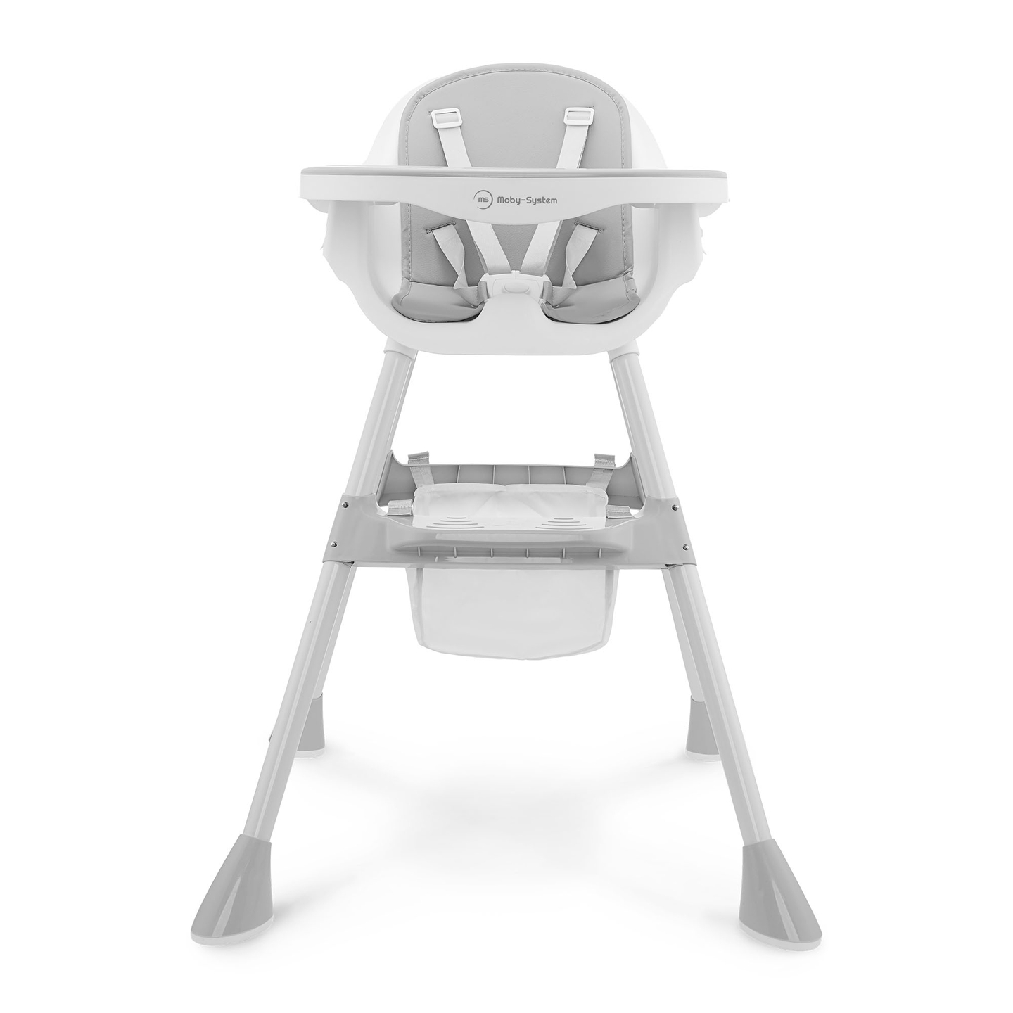 Moby-System Magnolia 2-en-1 chaise haute réglable - gris