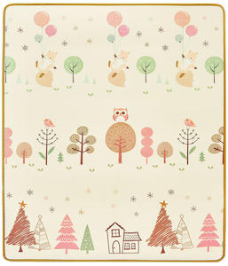 Tapis mousse double face XXL - rouleau 1 CM (forêt et montagne)