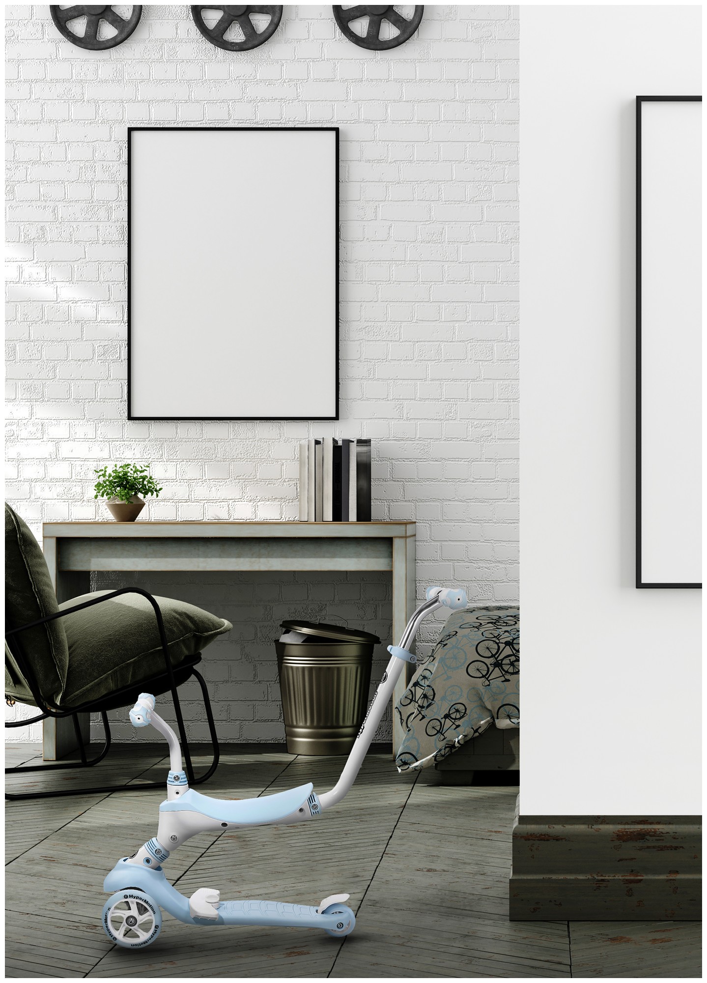 Scooter d'équilibre 5in1 HyperMotion - bleu