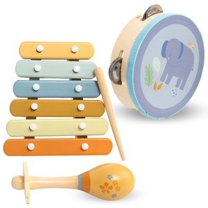 Jeu d'instruments pour enfants avec motif d'éléphant