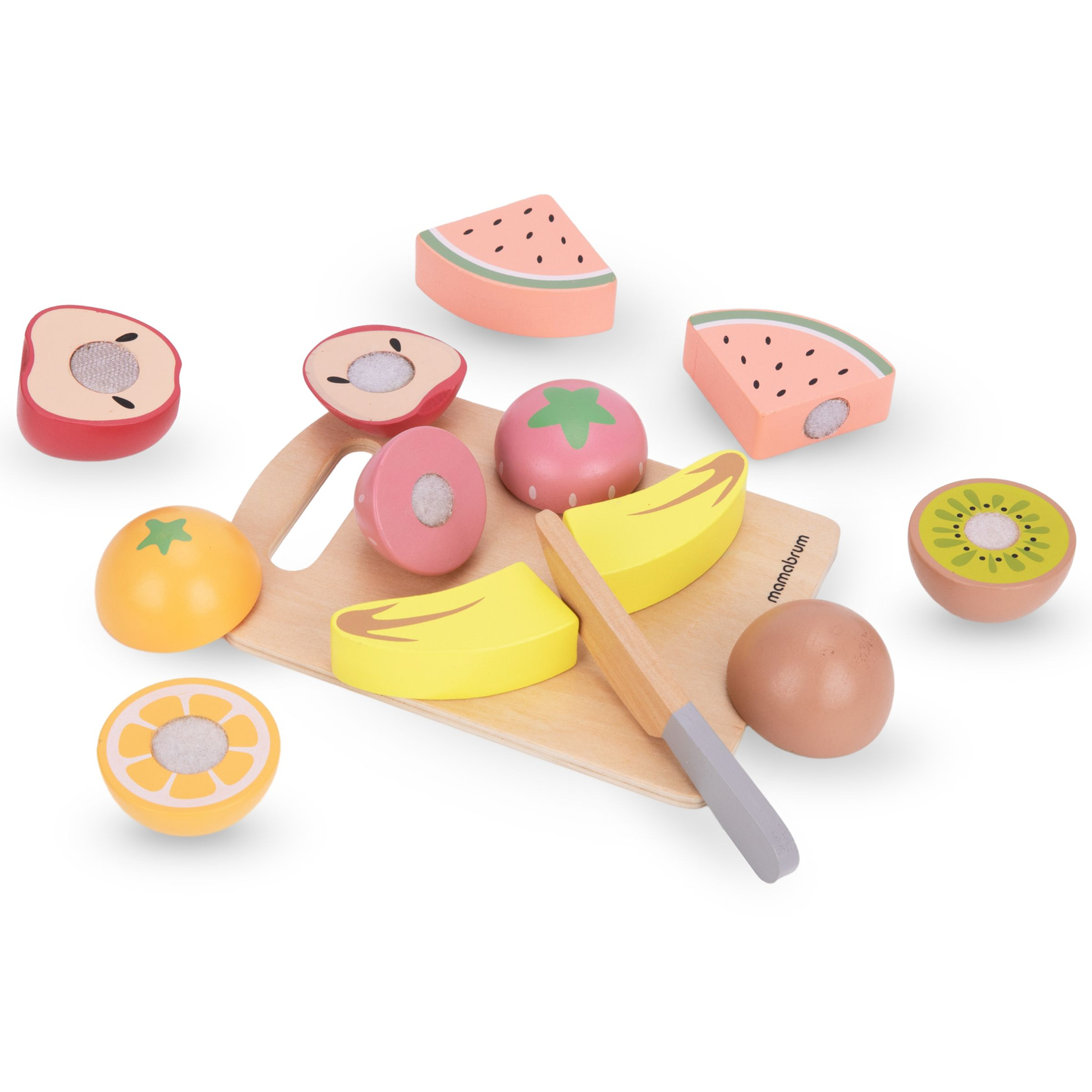 Set de fruits à couper en bois