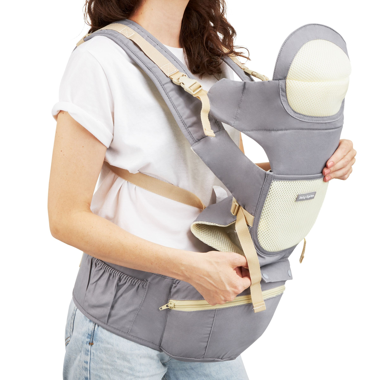 Porte-bébé ergonomique - AMY 10in1 - 0-36 mois, gris