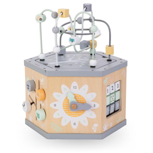 Cube éducatif interactif en bois 7 en 1 - boucle moteur